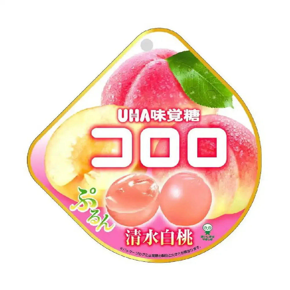 UHA Kororo Candy Shimizu White Peach 40g
