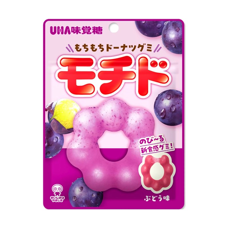 UHA Mikakuto Mochido Gummy Candy Grape 40g