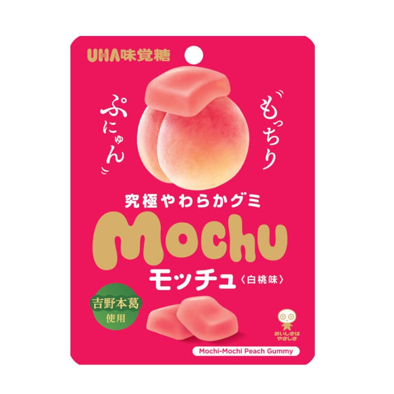UHA Mochu White Peach Gummy 45g
