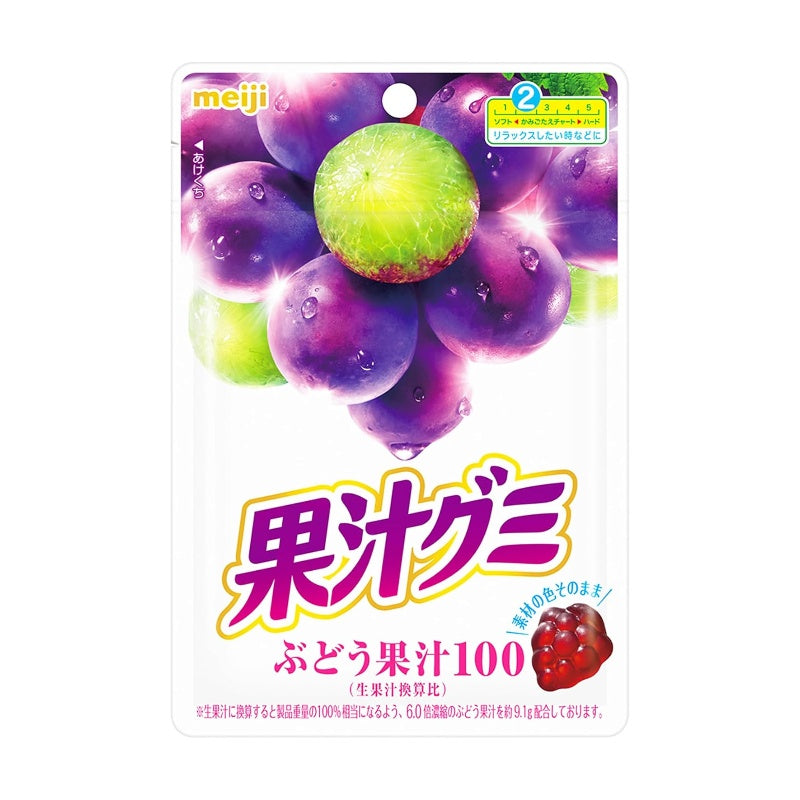 Meiji Fruit Juice Gummy Grape 54g