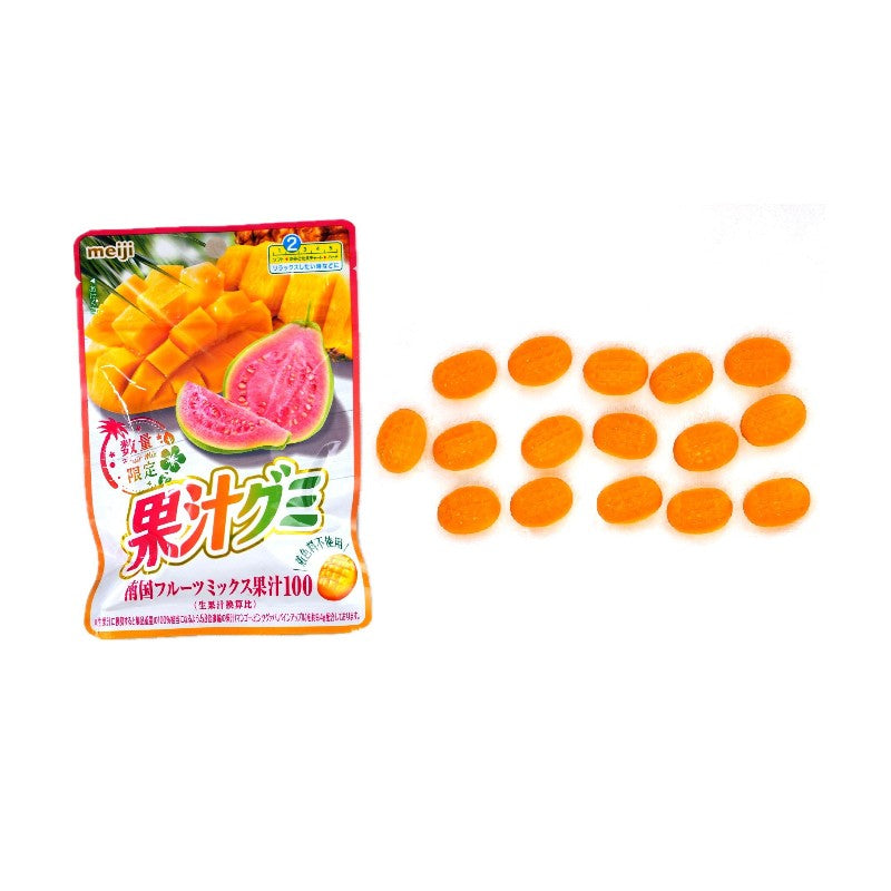 Meiji Juicy Tropical Fruit Mix Collagen Gummy 54g
