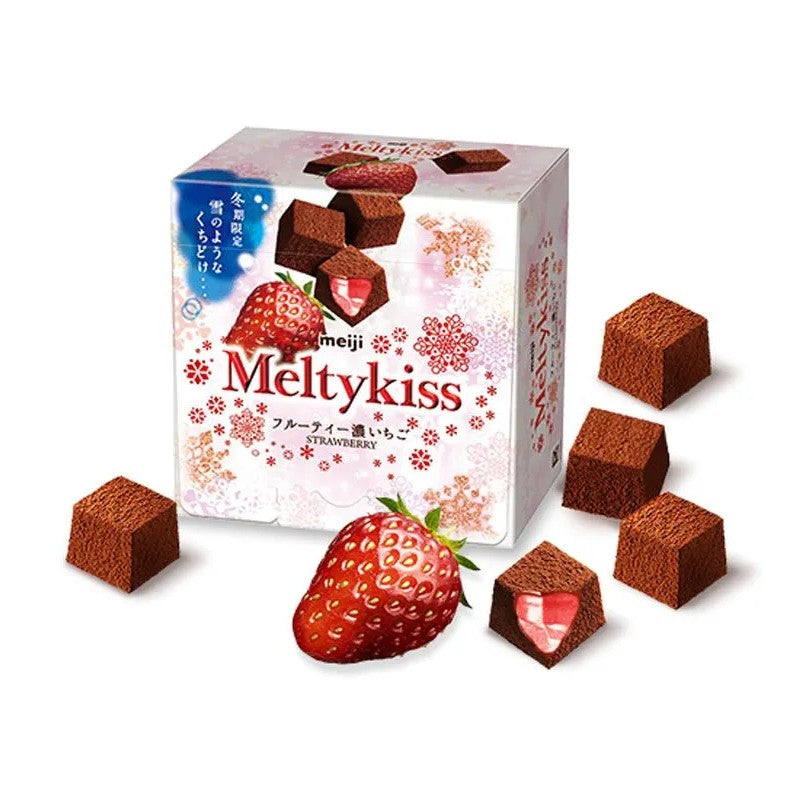 Meiji Melty Kiss Chocolate Fruity Rich Strawberry 53g