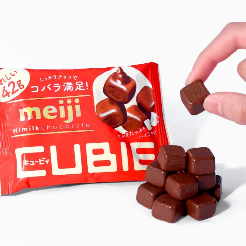 Meiji High Milk CUBIE Chocolate 42g