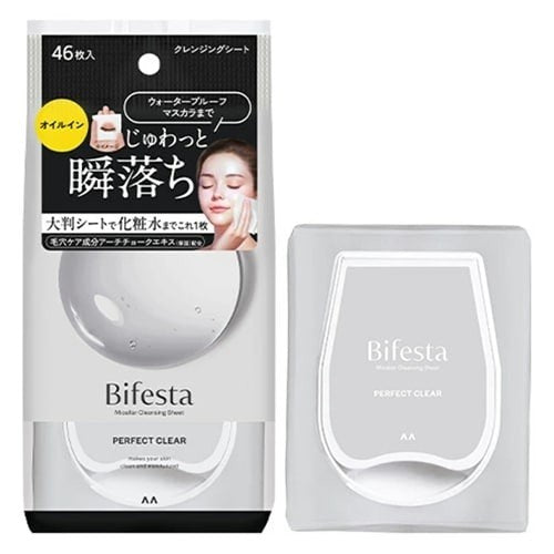 Mandom Bifesta Micellar Cleansing Sheet Perfect Clear 46pcs