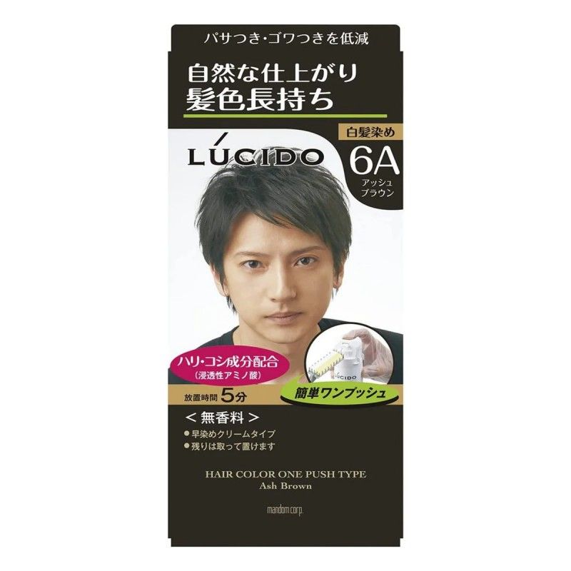 Lucido One Push Care Color #6A Ash Brown