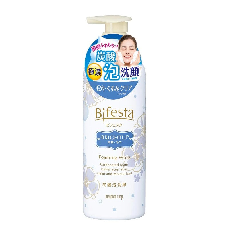 Mandom Bifesta Carbonated Foam Face Wash Bright Up 180g