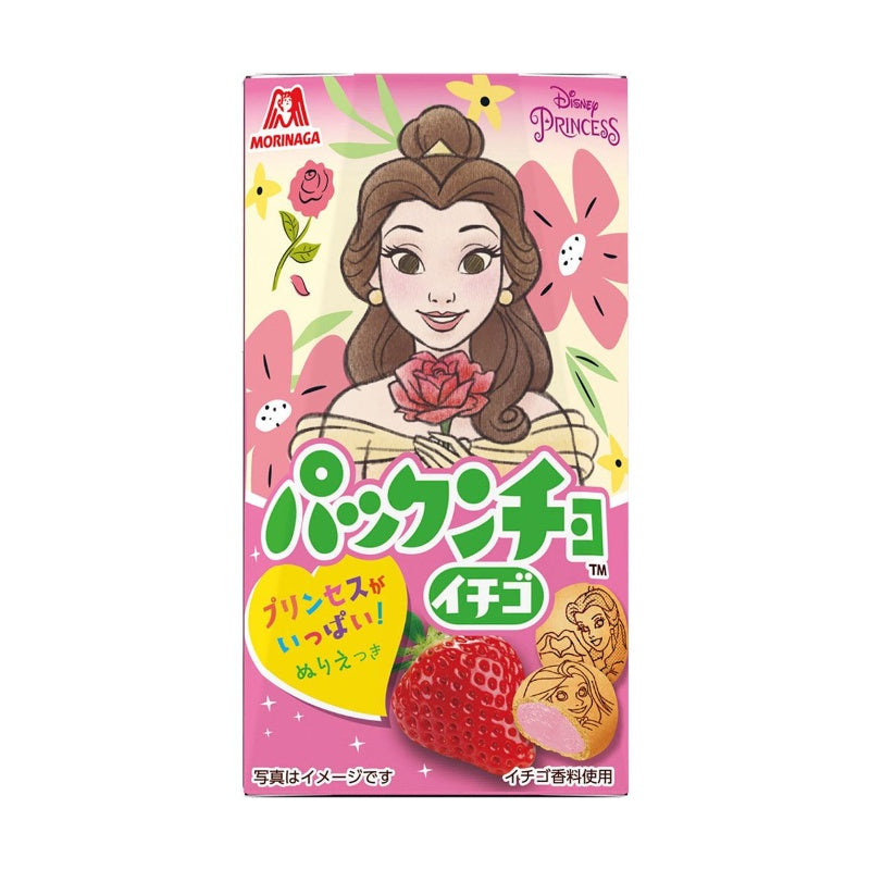 Morinaga Disney Princess Pakkuncho Strawberry Biscuit 41g