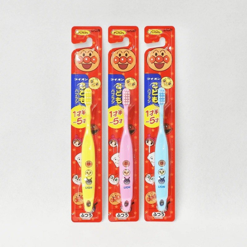 Lion Soft Children Toothbrush Anpanman for 1.5-5 Years Random Color 1pcs