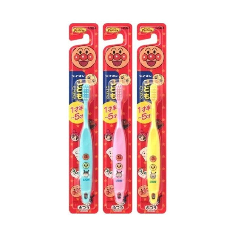 Lion Soft Children Toothbrush Anpanman for 1.5-5 Years Random Color 1pcs