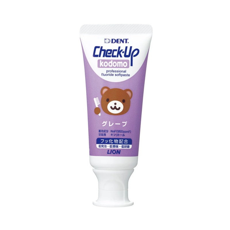 Lion Check-Up Kodomo Children Toothpaste Grape 60g