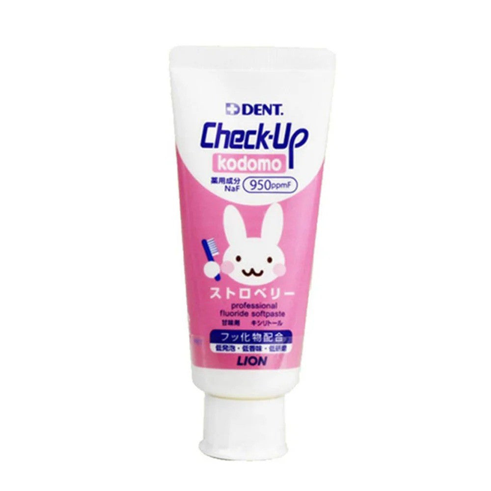 Lion Check-Up Kids Toothpaste Strawberry Pink Bunny 60g