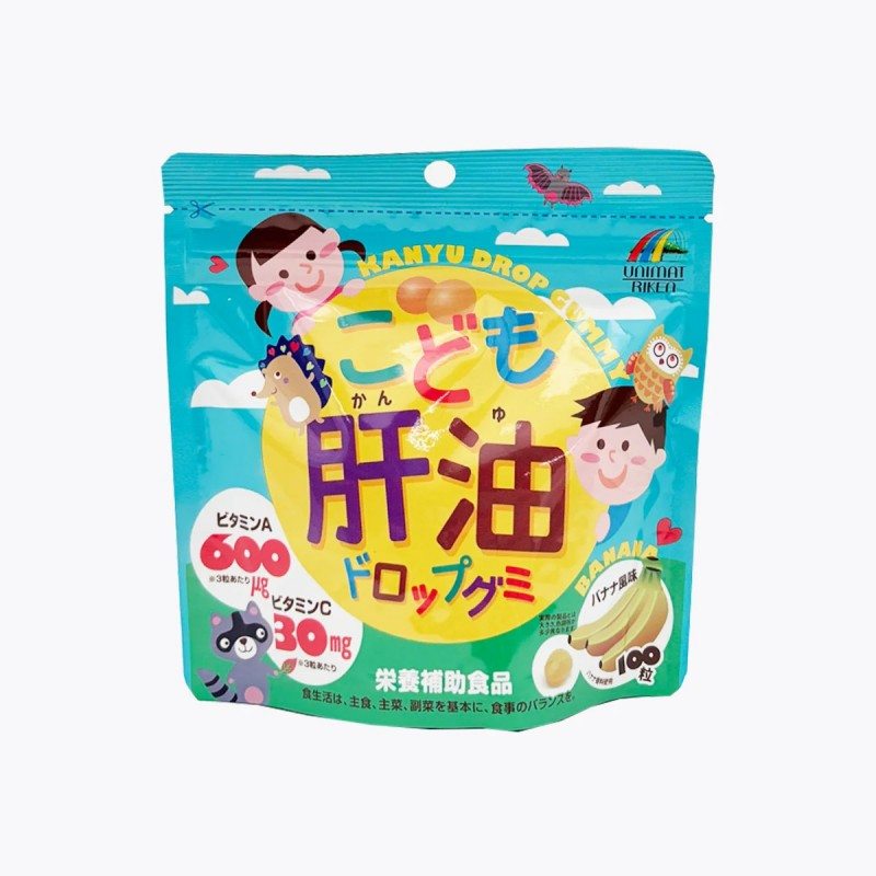 Unimat Riken Children's Cod Liver Oil Drop Gummy 100pcs
