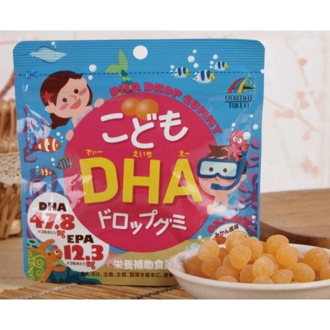 Unimat DHA益智鱼油软糖儿童补维生素香橙味 90粒