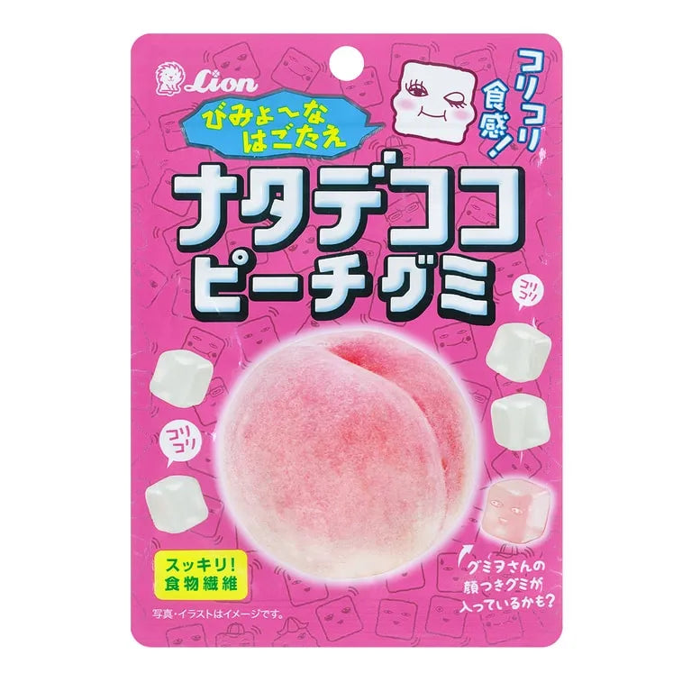 Lion Nata de Coco Peach Gumi 44g