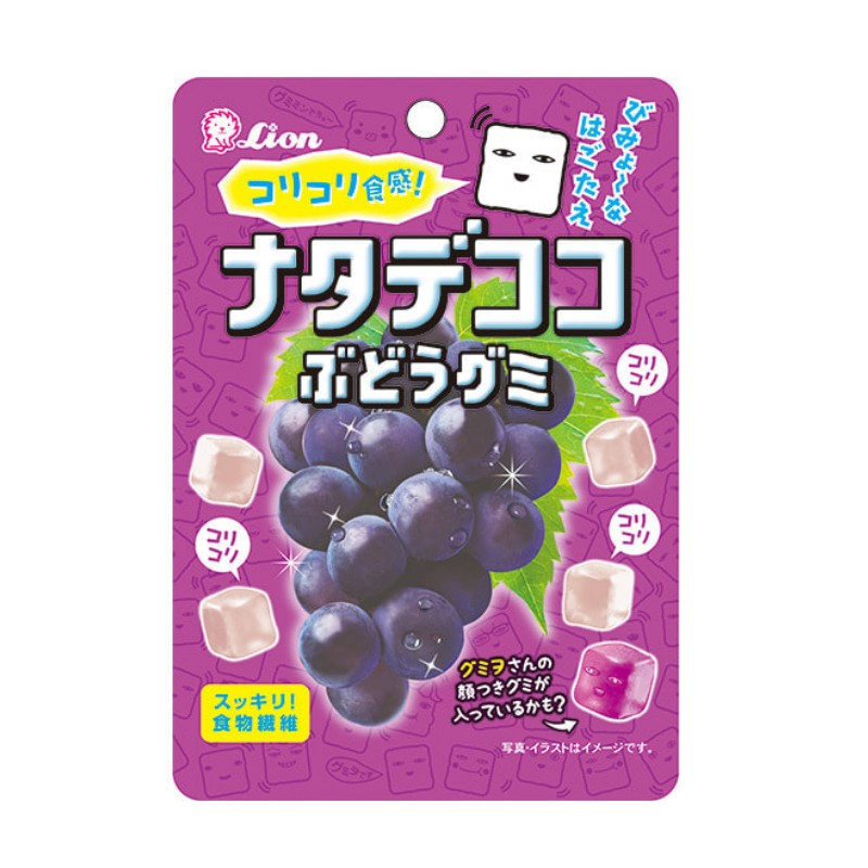 Lion Nata Decoco Grape Gummy 44g