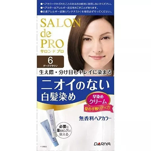 Dariya Palty Salon De Pro Hair Color Non Smell #6 Dark Brown