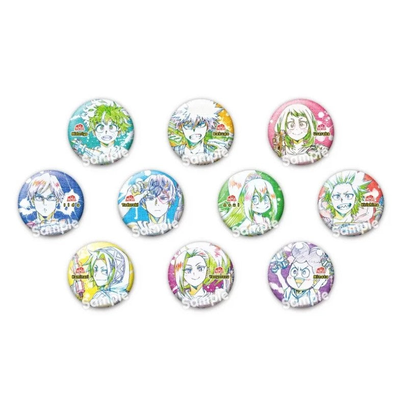 My Hero Academia Hero Tin Badge 10 10pcs