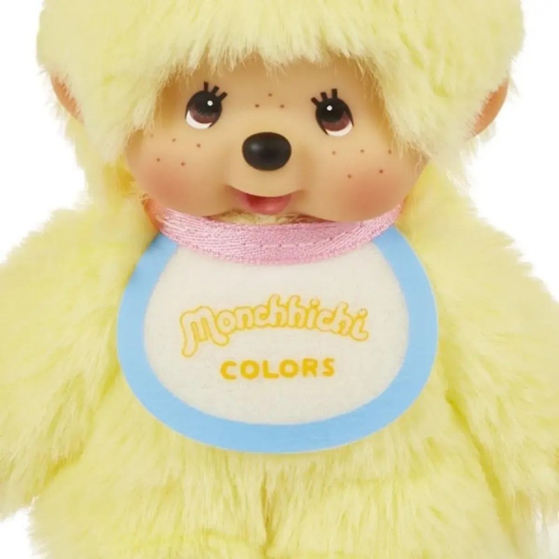 Monchhichi蒙奇奇快乐色彩玩偶挂件黄色