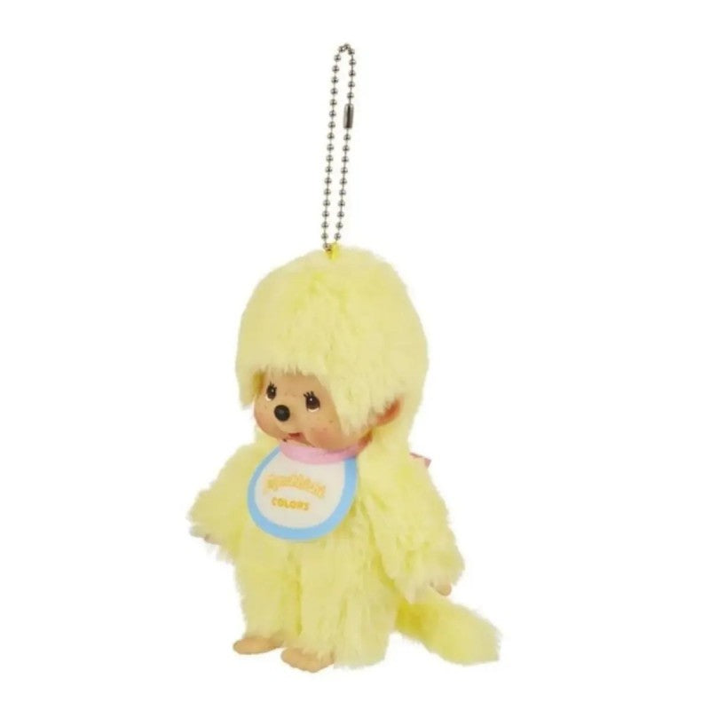Monchhichi蒙奇奇快乐色彩玩偶挂件黄色