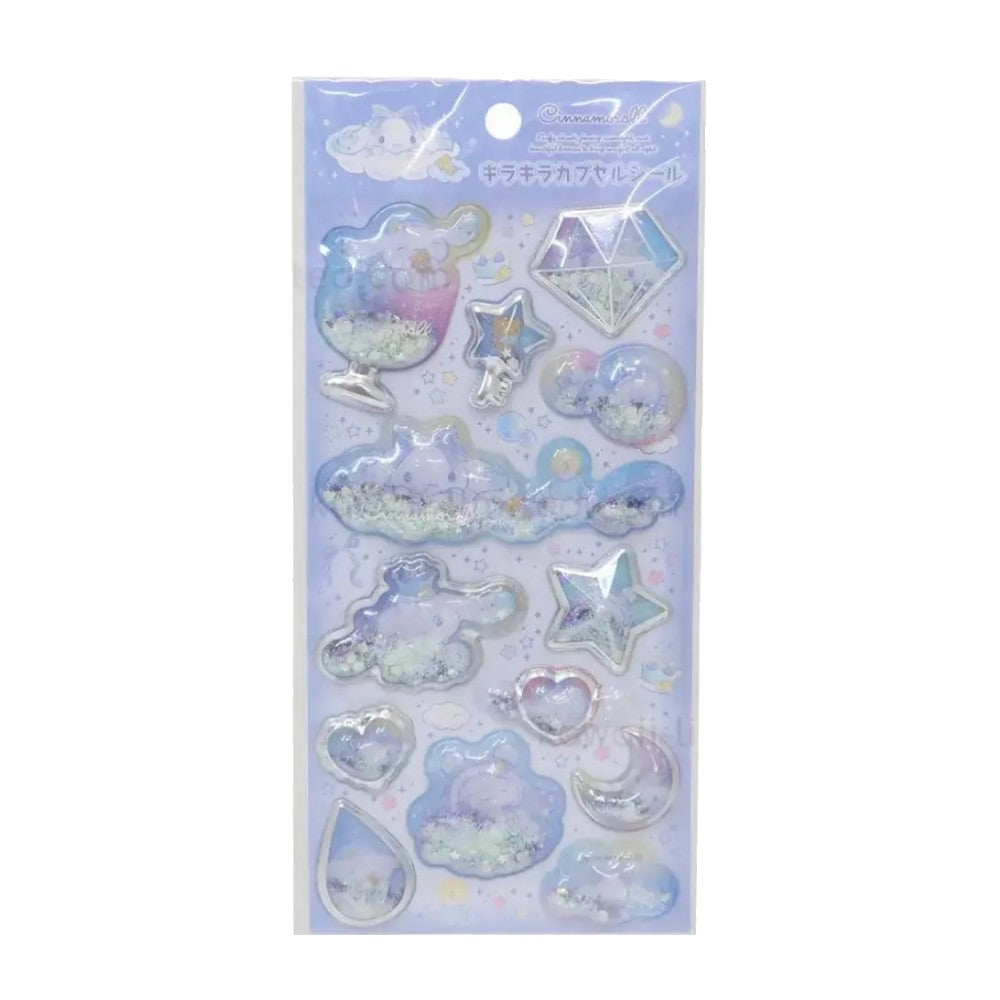 Sanrio Shake Shake Capsule Seal Sticker Cinnamoroll Sky Party 3D