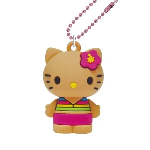 K Company Sanrio Mascot Keychain Hello Kitty Y2K Tan Pink