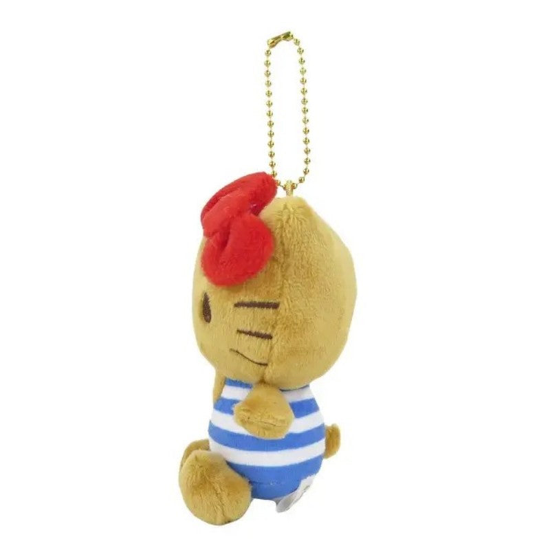 Sanrio Hello Kitty Suntan Ball‑Chain Mascot Keychain