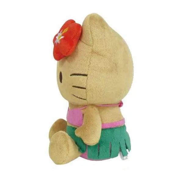 Sanrio Hello Kitty Sunburn Tanning Sitting Plush Hibiscus