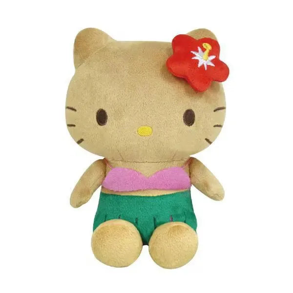 Sanrio Hello Kitty Sunburn Tanning Sitting Plush Hibiscus