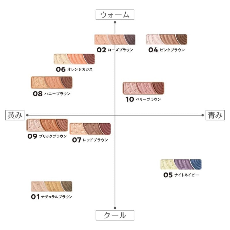 Cezanne Tone-up Eyeshadow #07 Red Brown