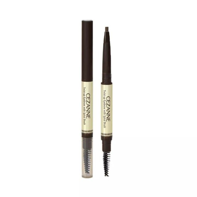 Cezanne Twist Up Eyebrow With Spiral Brush #04 Deep Brown