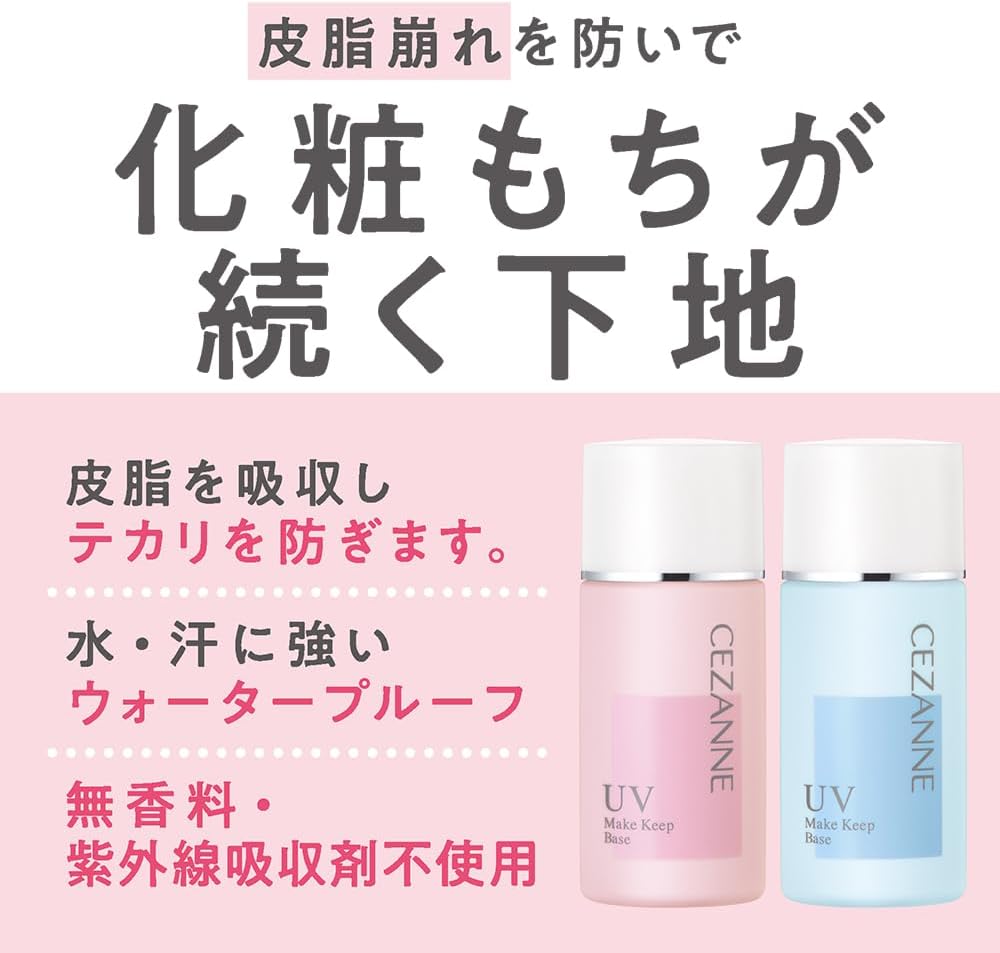 Cezanne UV Make Keep Base Light Blue 30ml