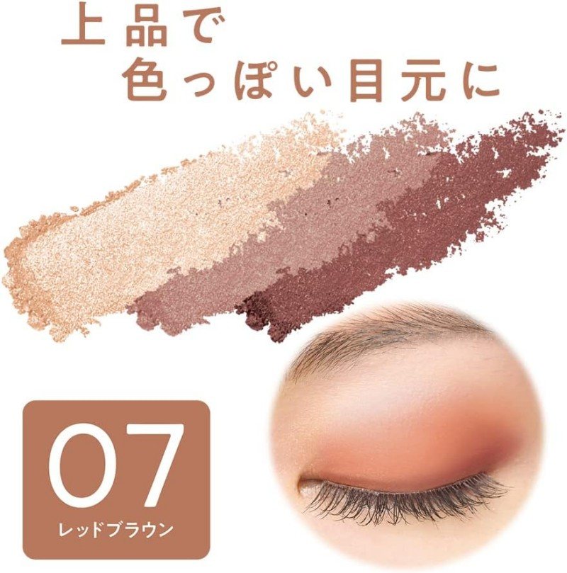 Cezanne Tone-up Eyeshadow #07 Red Brown
