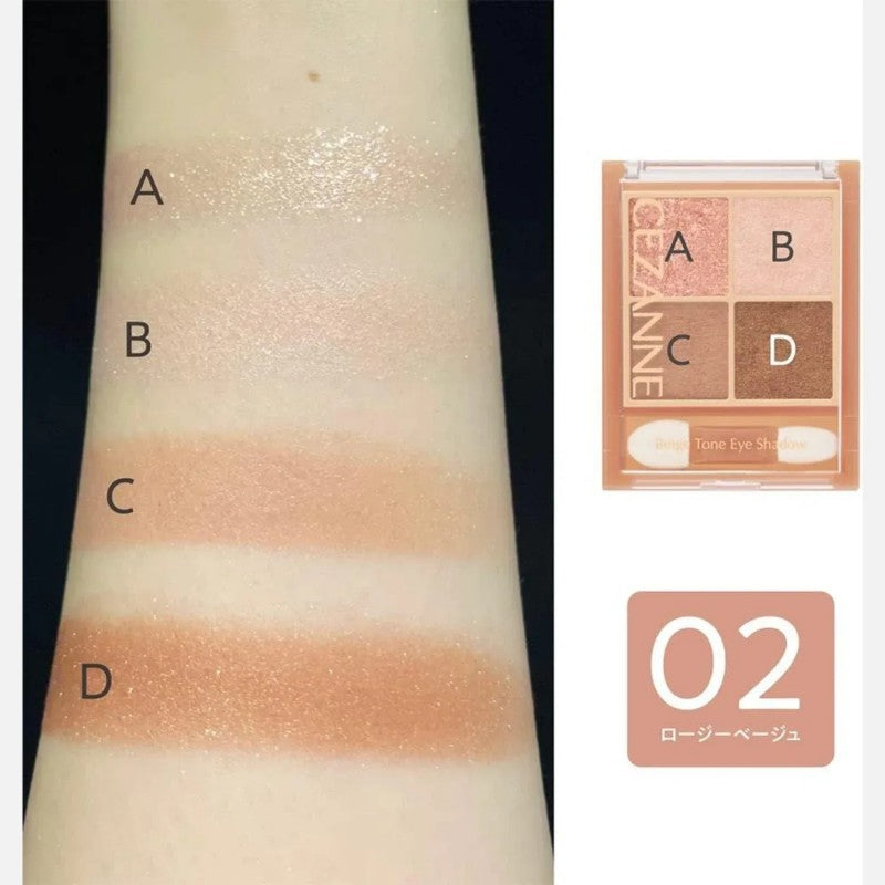 Cezanne Beige Tone Eye Shadow #02 Rosy Beige