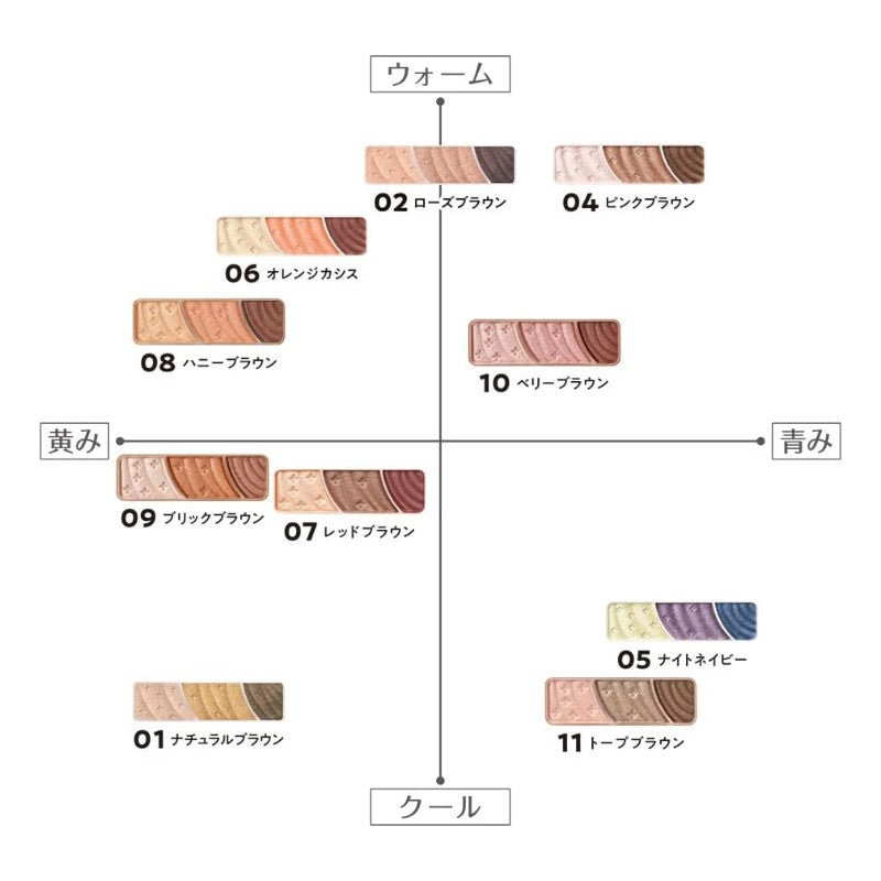Cezanne Tone Up Eye Shadow #11 Taupe Brown