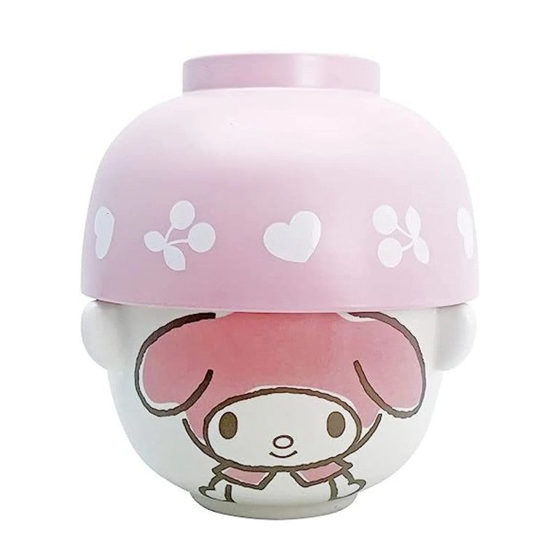 Sanrio Ceramic Tea Bowl & Melamine Soup Bowl Set My Melody Watercolor