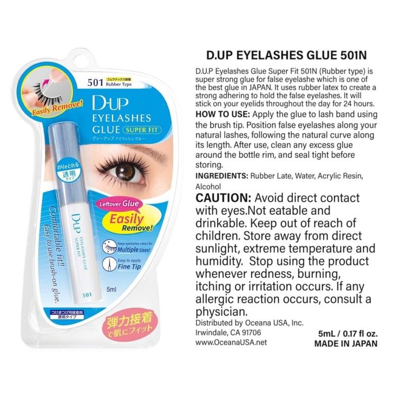 DUP Eyelashes Glue Super Fit 501 Rubber Typ 5ml
