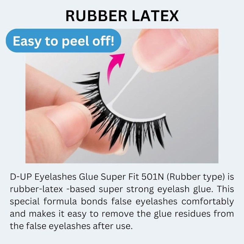 DUP Eyelashes Glue Super Fit 501 Rubber Typ 5ml