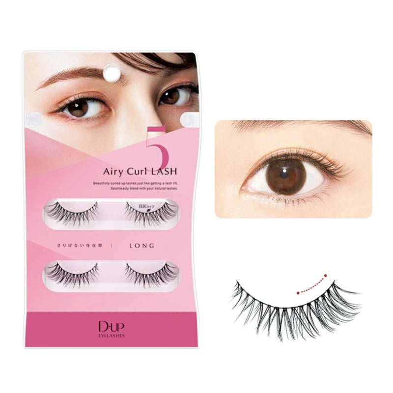 DUP Airy Curl False Eyelashes #05 Long