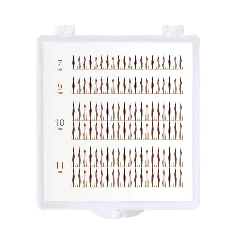DUP Quick Extension False Eyelashes #04 A-Type Brown