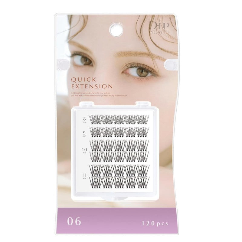 DUP Quick Extension False Eyelashes #06 V Type Volume