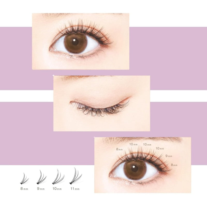 DUP Quick Extension False Eyelashes #06 V Type Volume