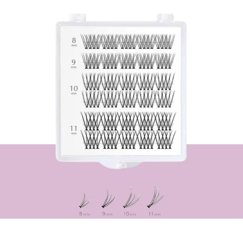 DUP Quick Extension False Eyelashes #06 V Type Volume