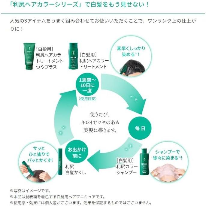 Hidaka Konbu Point Gray Hair Concealer Stick Dark Brown 20g