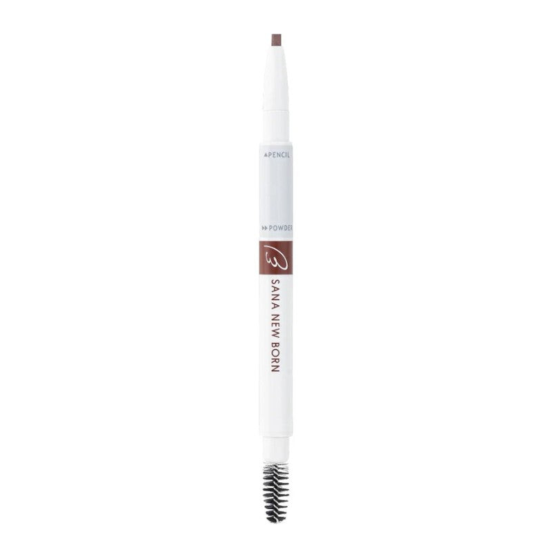 Sana New Born 3 in 1 Eyebrow Pencil #B7 Sweet Chestnut Brown