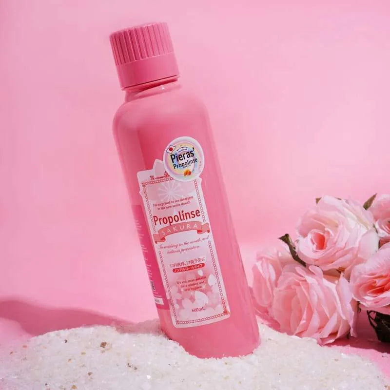 Propolinse比那氏漱口水粉色樱花 600ml