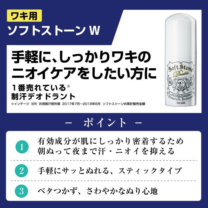 Deonatulle Deodorant Soft Stone Stick 20g