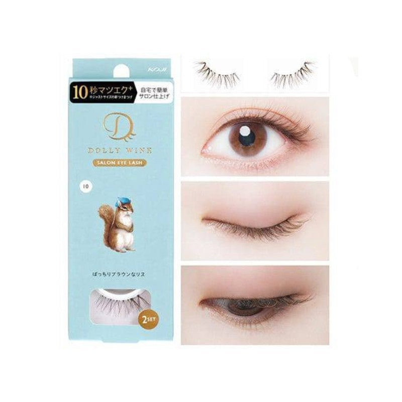 Koji Dolly Wink Salon Eye Lash No.10 Perfect Brown Squirrel