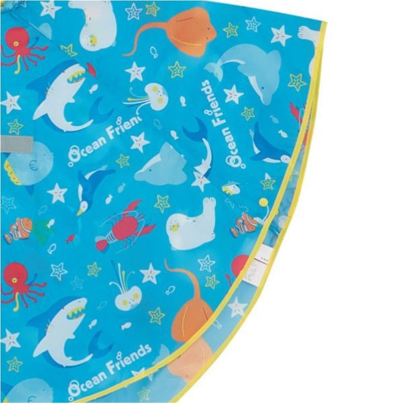 Skater Children's Cape-style Raincoat Ocean World