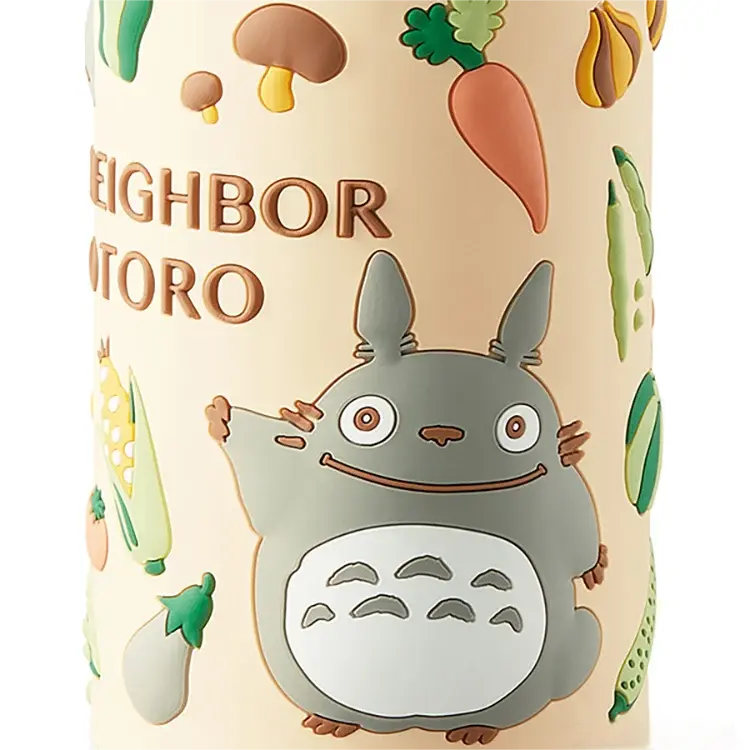 Skater Stainless Insulted Straw Bottle Totoro Vegetable 380ml