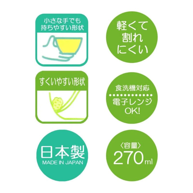 Skater Dishwasher-Safe Rice Bowl Mickey Friends 270ml